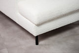 3-seater corner sofa niya bouclé white