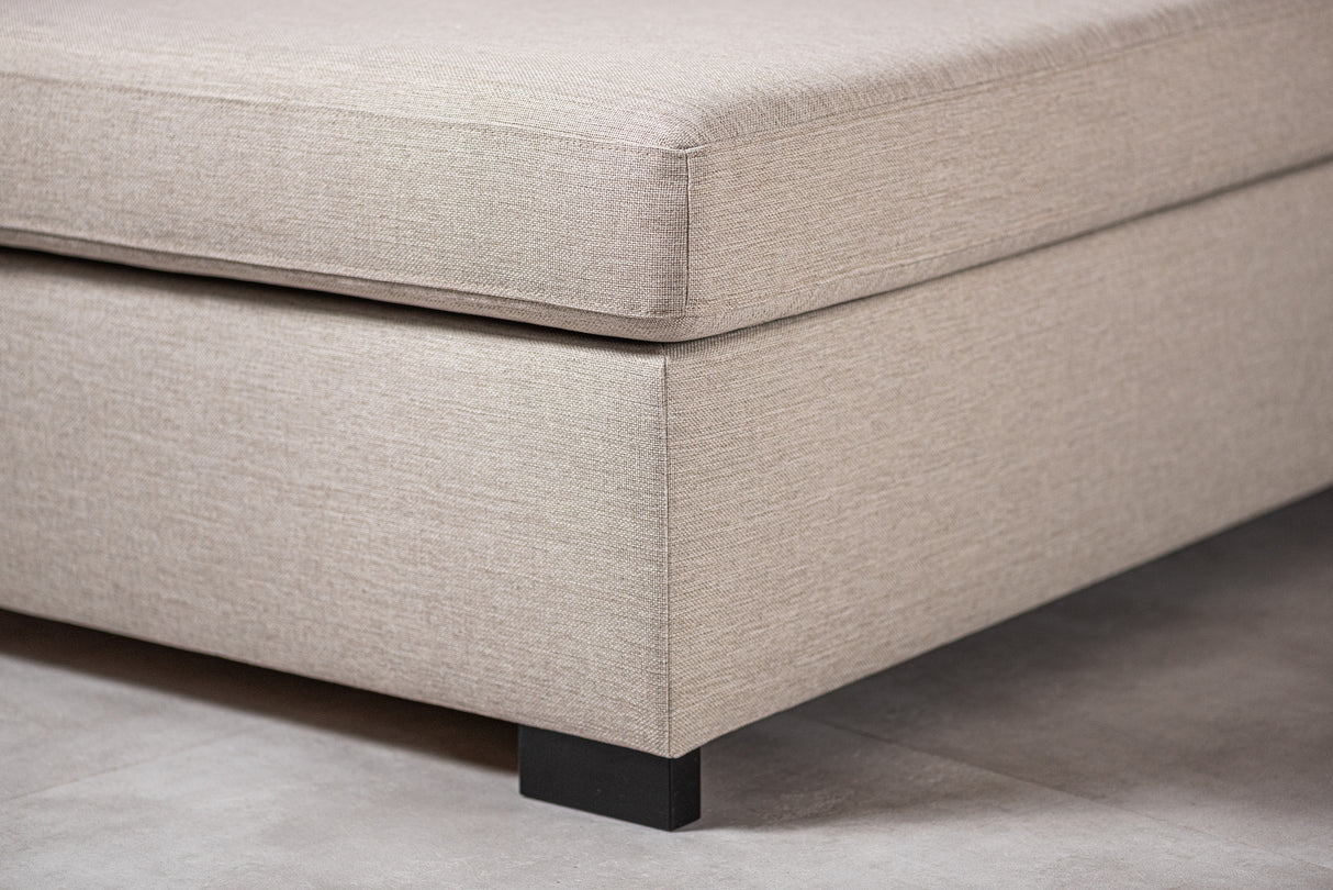 4-seater corner sofa vita fabric beige