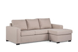 3-Sitzer-Ecksofa Chaiselongue Lima beige