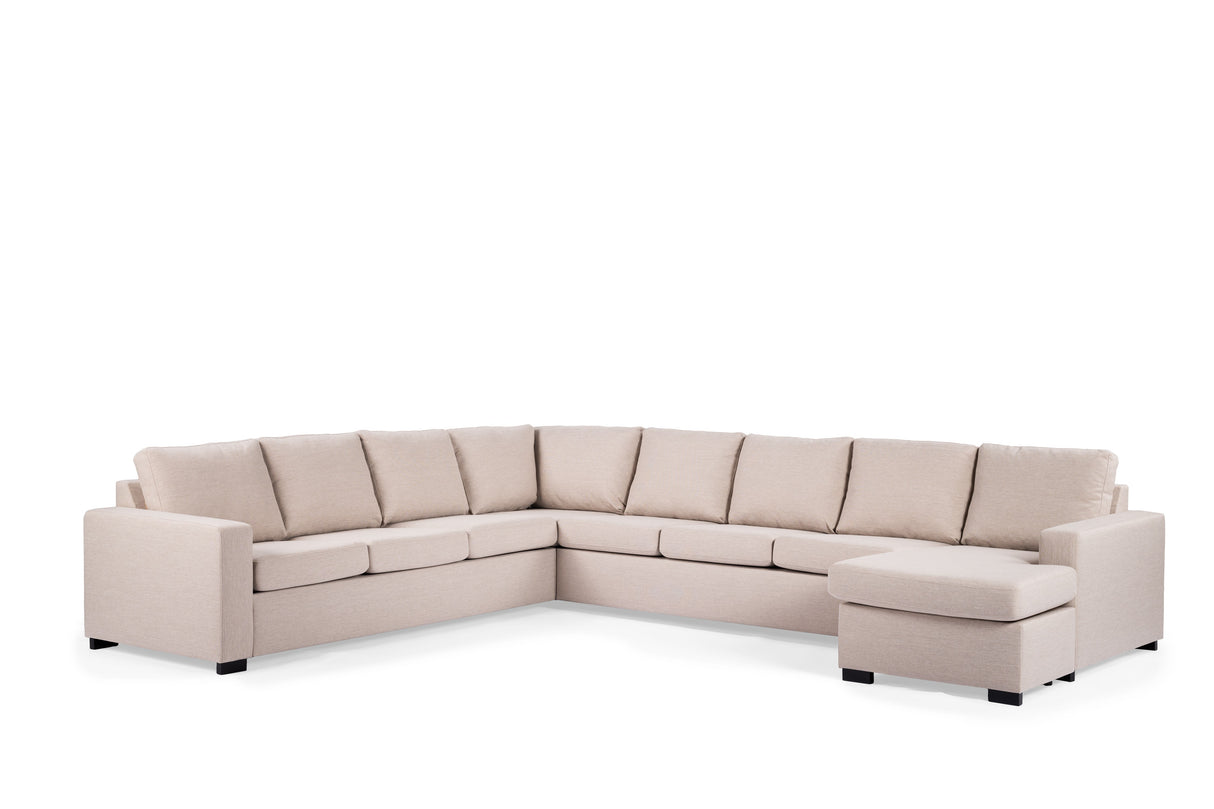 Ecksofa Caleb Stoff beige