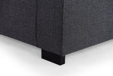 Corner sofa blake fabric anthracite