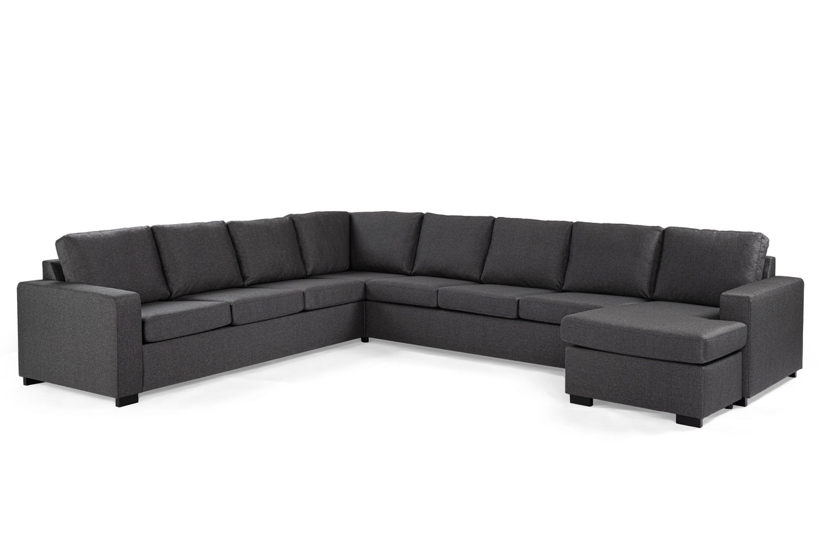 Corner sofa blake fabric anthracite