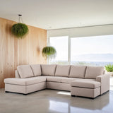 U-Sofa Jona Stoff beige