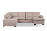 U-Sofa Jona Stoff beige