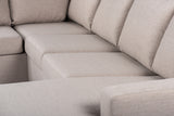 U-Sofa Jona Stoff beige