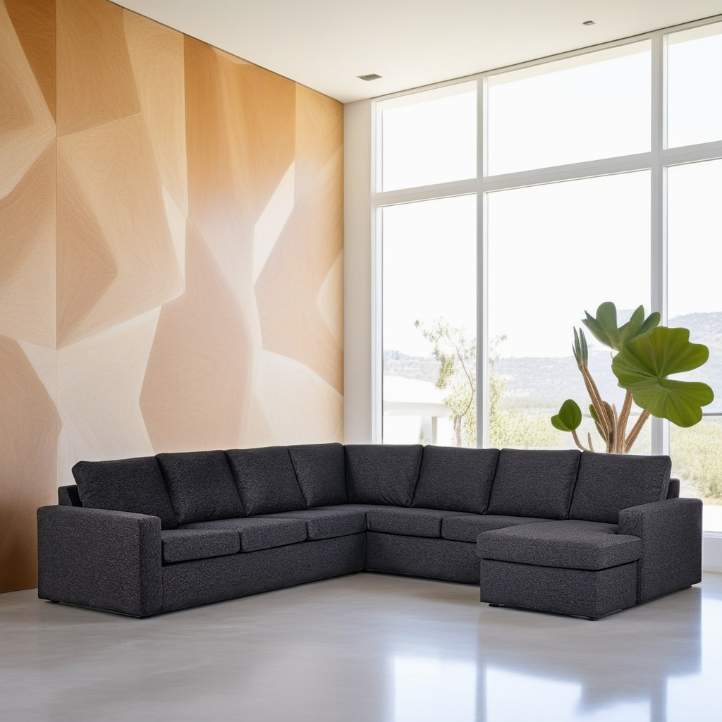 Corner sofa Paco Anthracite