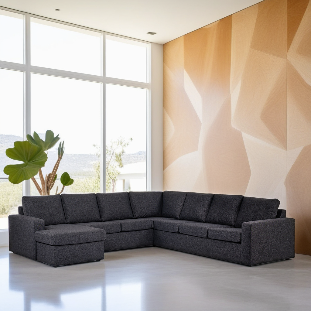 Corner sofa Paco Anthracite