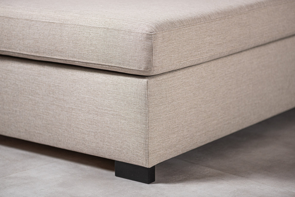 3-Sitzer-Ecksofa Cooper Stoff beige