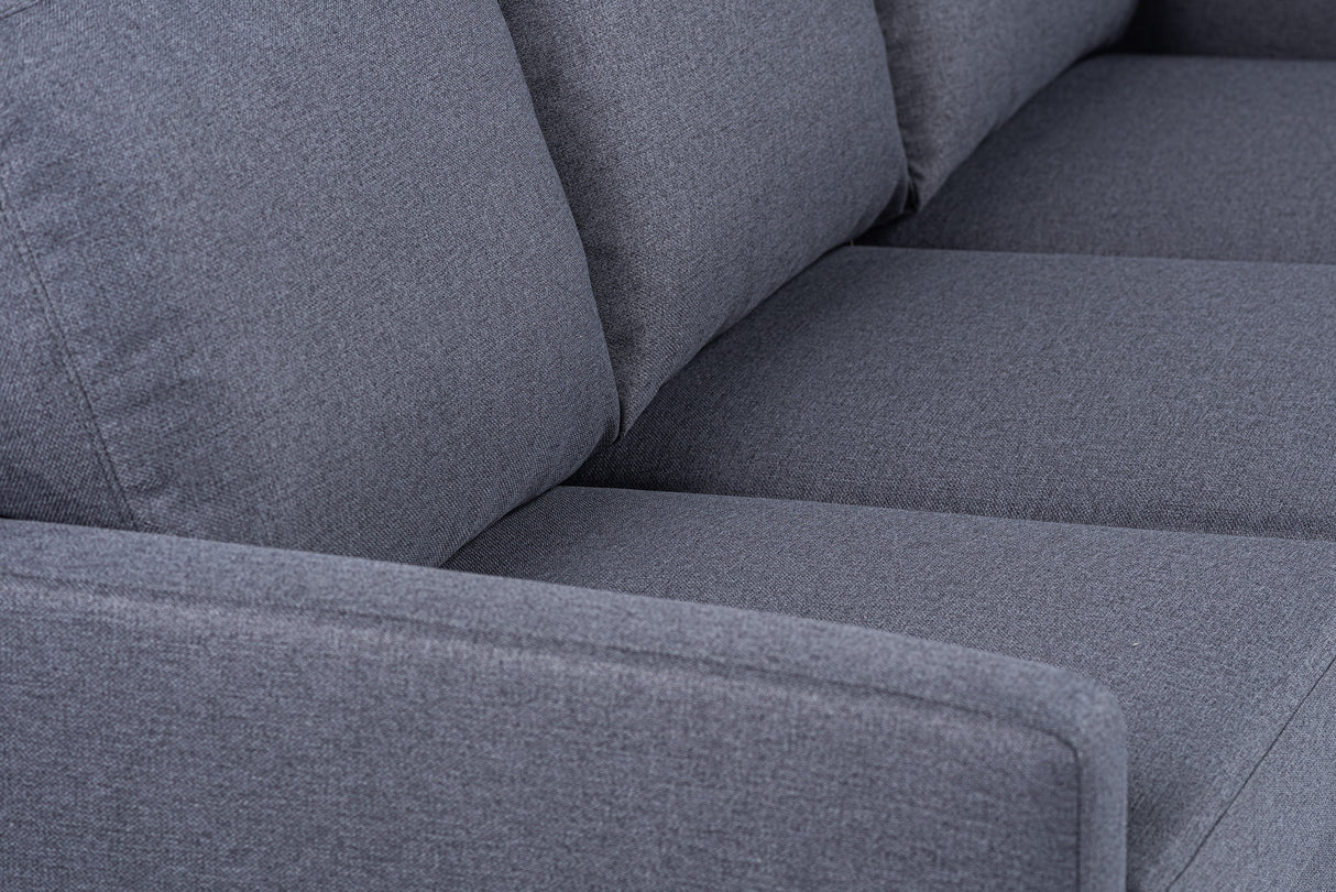 3-seater Corner sofa Chaise Longue Riven Dark gray