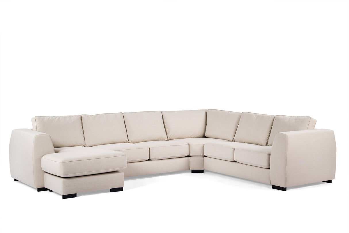 Corner sofa lyo fabric beige