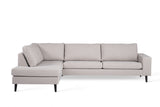 3-seater corner sofa archie fabric gray