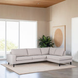 3-seater corner sofa archie fabric gray