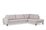 3-seater corner sofa archie fabric gray