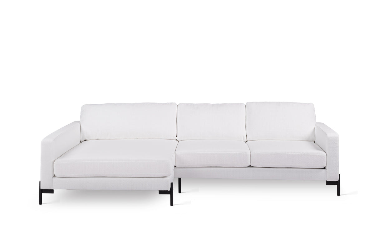 3-seater lounge sofa neva bouclé fabric white