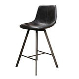 Industrial bar stool Benjie Kunstleer Set of 4