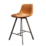 Industrial bar stool Benjie Kunstleer Set of 4