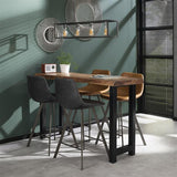 Tabouret de bar industriel Benjie Kunstleer Set de 4