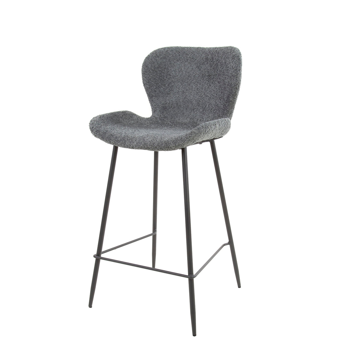 Bar stool Shawn Bouclé set of 4