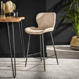 Bar stool Shawn Bouclé set of 4