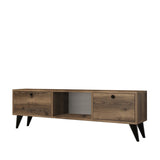 TV Meubel Serenat Walnoot Zwart Melamine 138x42,6x29,5 cm