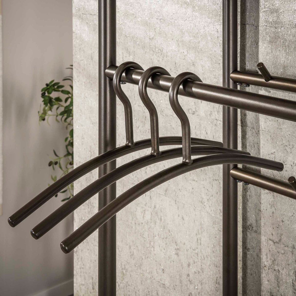 Set van 6 Senna kapstokhangers Drift brown