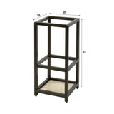 Paraplubak Aria vierkant Zwart Bronskleurig