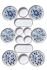 MCH09211 Blue White 100% CERAMIC 19 cm breed
