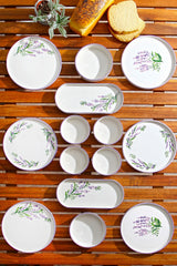 Lavanta 14 White Purple Green 100% CERAMIC 19 cm breed