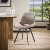 Set van 4 eetkamerstoelen Riviera Rich zand draaibaar