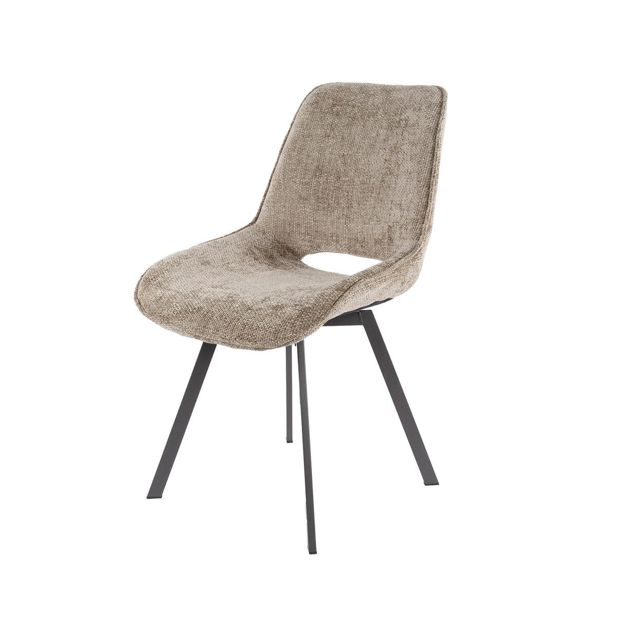 Set van 4 eetkamerstoelen Riviera Rich champagne draaibaar