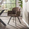 Eetkamerstoelen - Set van 2 Moderne eetkamerstoelen Luma Hoven Rich Taupe - Dimehouse
