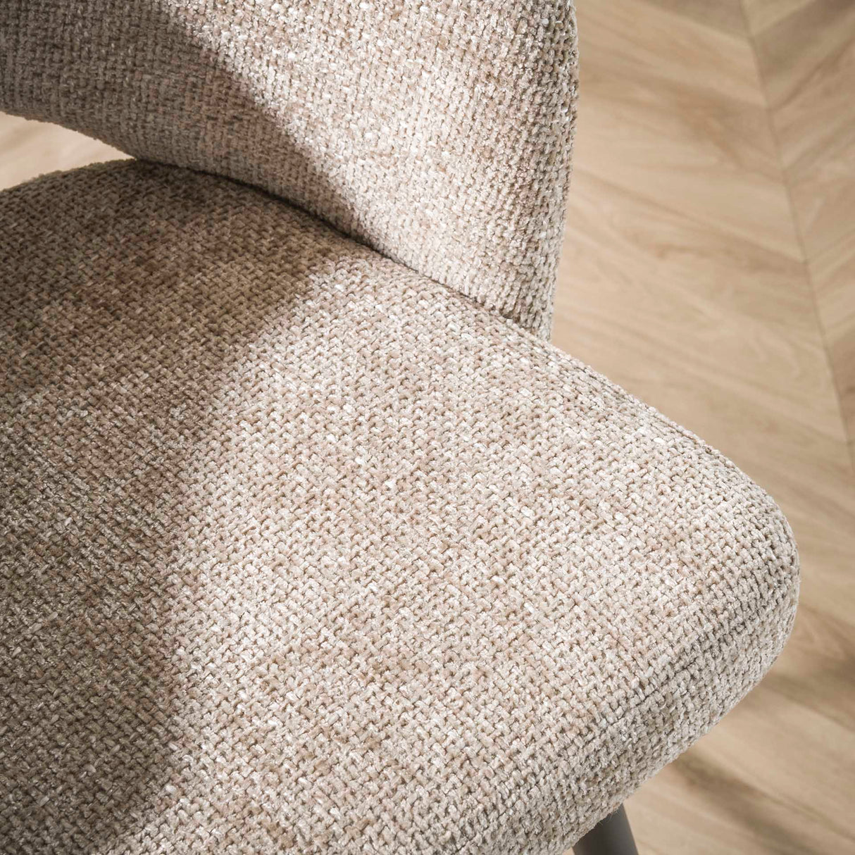 Set van 2 eetkamerstoelen Cargo Stof Zand