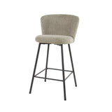 Tabouret de bar Simon Bouclé Set de 4