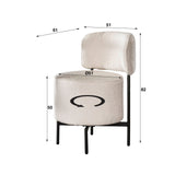 Drehen Sie Speisesaal Stuhl Lima Bouclé Set von 2