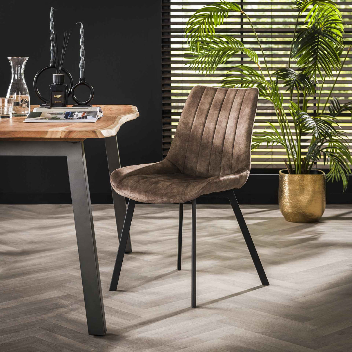 Set van 4 Eetkamerstoelen Senna Velvet