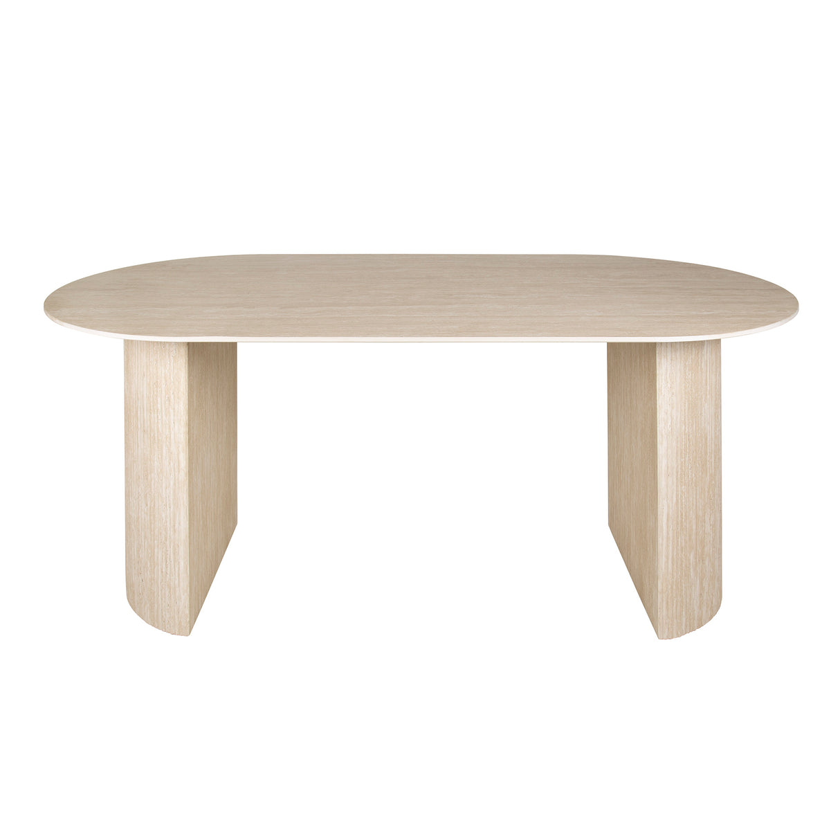 Eettafel Jimi 180x90 cm travertin beige