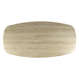 Valente Ovaal 215 Travertine 3D Keramiek Eettafel