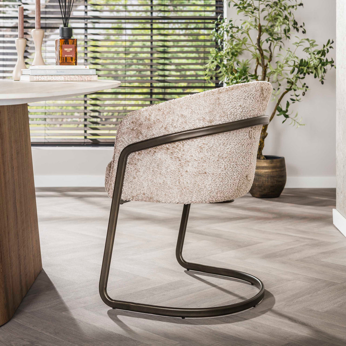 Set van 2 eetkamerstoelen Reno Alura zand