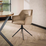 Rotable dining room chair Marianne Velvet set of 2