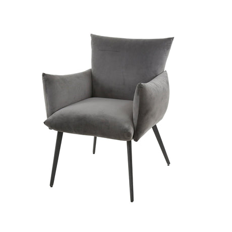 Marlow eetkamerfauteuil velours antraciet