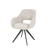 Set van 2 Eetkamerstoelen Springo Draaibaar Eagle Crème