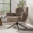 Fauteuils - Savona draaibare fauteuil Hoven Rich Stof Champagne - Dimehouse