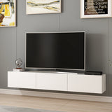 TV Meubel Set Rigel Wit Melamine 180x30x32 cm