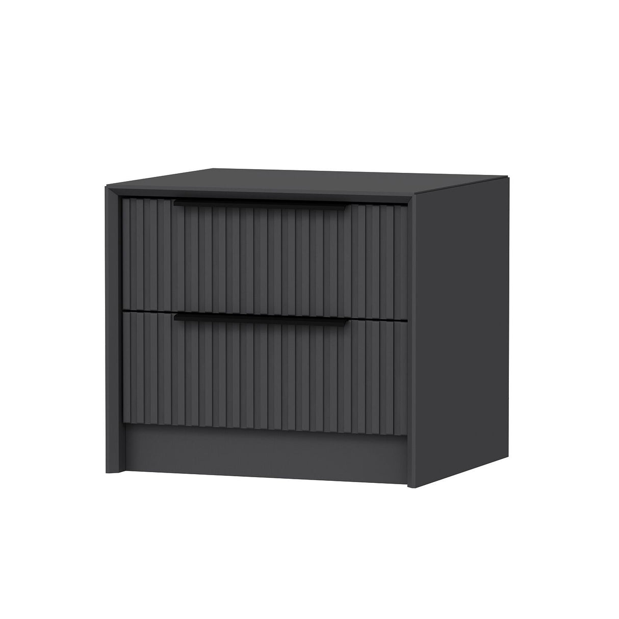 Nachtkastje Kale Luxe Antraciet Melamine 45x53x45 cm