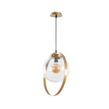 Hanglamp Goud Glas Blazer