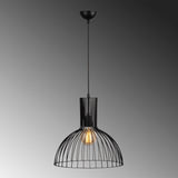 Hanglamp 1-lichts Zwart Metaal Quartz