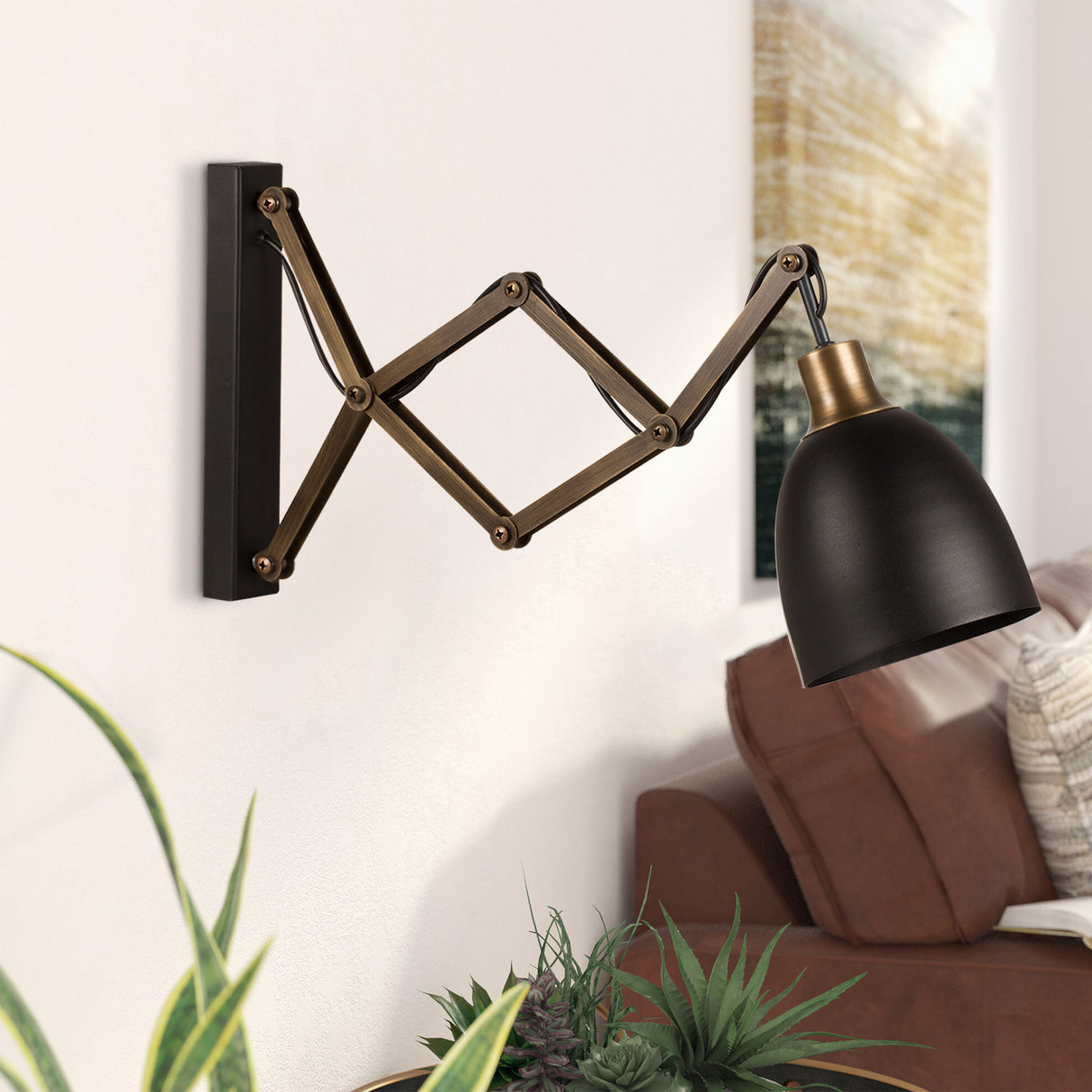 Wandlamp Zwart Metaal Echelon