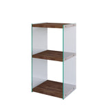 Boekenkast Athos Walnoot Dennenhout 40x80x35 cm