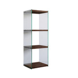 Boekenkast Athos Walnoot Dennenhout 40x120x35 cm