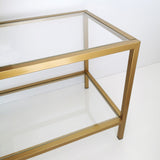 TV Meubel Basic Gold Goud Glas 130x45x40 cm